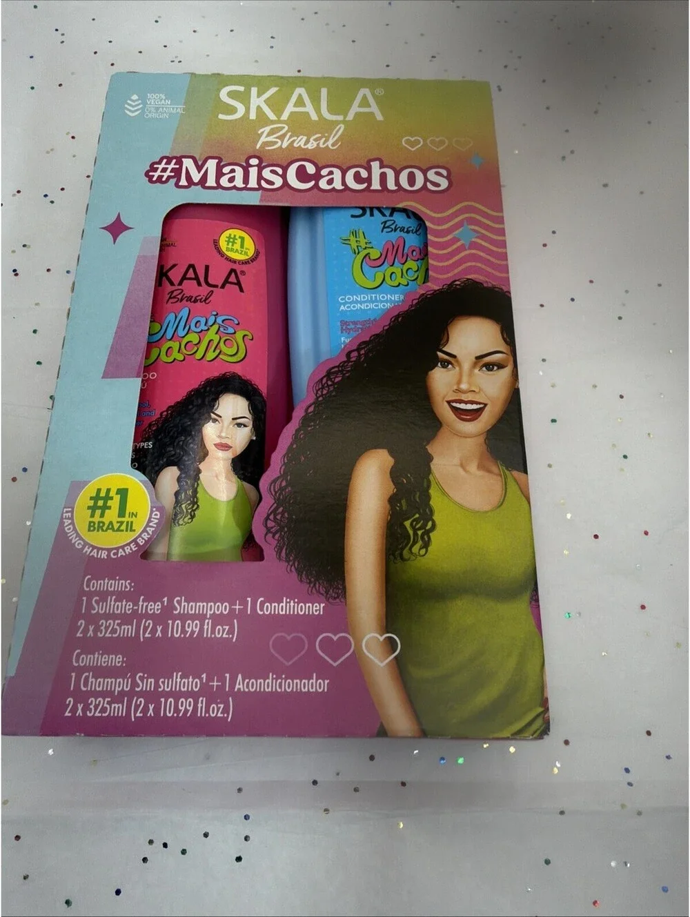 Skala Brasil Mais Cachos Shampoo & Conditioner Set 325ml Curl & Kinky Hair Vegan